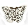 thumbnail image 3 of Wooden Decorative Butterfly Pattern Handmade Fabric Textile Block Apparel Art, 3 of 5