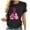 Black, variant on Lolmot Cancer Shirt for Women Breast Cancer Awareness T-Shirt Pink Ribbon Boxing Gloves Print Shirts Short Sleeve Round Neck Tee Tops