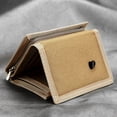 thumbnail image 2 of Cartera de lona para hombre con cremallera y monedero multifunción clásica Cartera de lona para hombre, 2 of 5