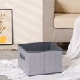 thumbnail image 5 of REGALWOVEN Storage Cube, Storage Bin for Shelves Closet, 1 Pack Collapsible Storage Basket for Organizing Clothes Blankets Grey 11*11*7.9in, 5 of 7