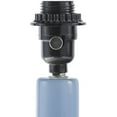 thumbnail image 2 of Livabliss Aviara Rustic Accent Table Lamp, 15-inch, Blue with Wheat Scalloped Shade, 2 of 5