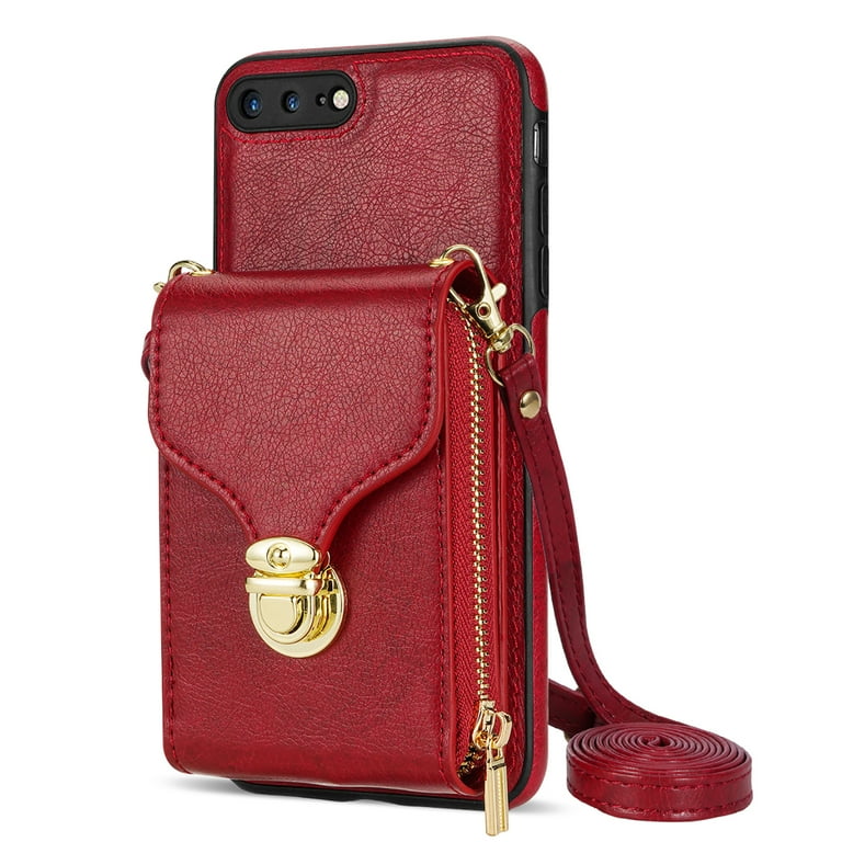 Feishell Crossbody Wallet Case for iPhone Plus/iPhone Plus