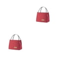 thumbnail image 1 of Eigraketly Bolsa de almacenamiento para almuerzo de Camping de tela Oxford, organizador térmico, bolso de estudiante, caja organizadora, Vino rojo Pequeña 2Conjunto, 1 of 6