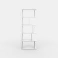 thumbnail image 4 of Ada Home Decor Furniture Multiple Tier Open Shelf White Bayside Modern Bookcase, 4 of 7