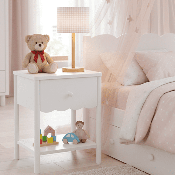 Mainstays Kids Scallop Nightstand