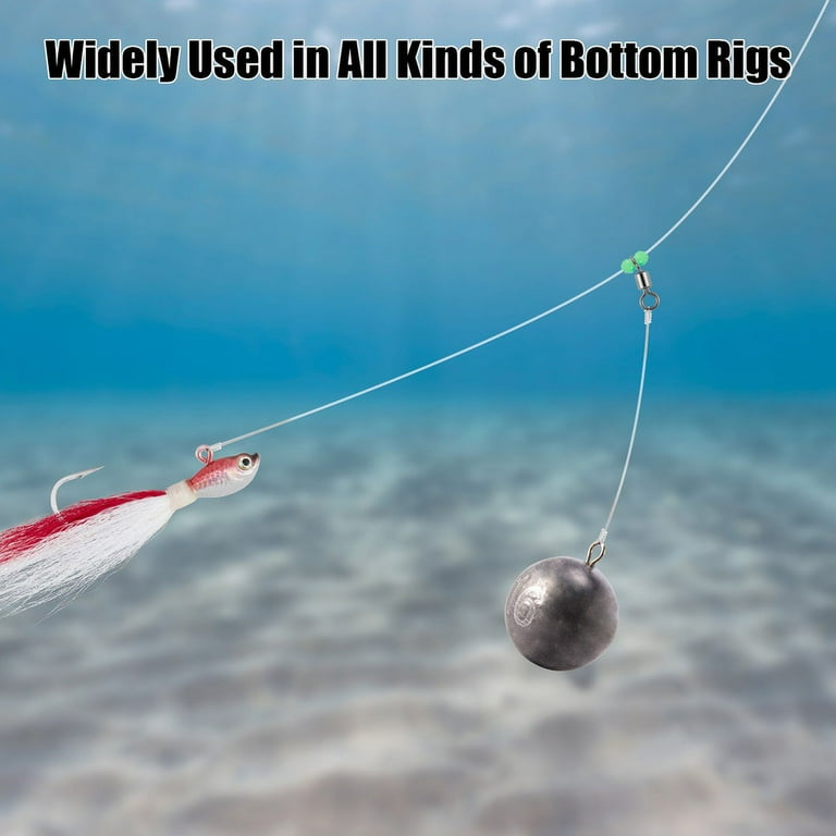 Cannonball Sinkers Saltwater Ocean Bottom Fishing Round