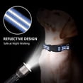 thumbnail image 4 of Martingale Collar for Dogs Reflective Nylon Dog Collar with Quick Release Buckle Adjustable Training No Slip Dog Collar (Small, Blue), 4 of 5
