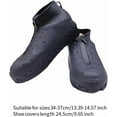 thumbnail image 3 of Yoqb Shoe Covers Overshoes Non Slip Waterproof Portable Thickened Rain Boots Rubber for Fishing Camping Wetland Traveling Garden A110, 3 of 7