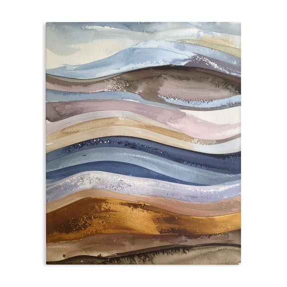 Stupell Industries Transitional Ocean Flow Layers Canvas Art, 16 x 20, by Alonza Saunders