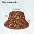 thumbnail image 3 of Fotbe Retro Coffee Sombrero Tipo Pescador con Estampado – Sombrero de Sol de Algodón de Moda para Playa, Golf, Pesca, 3 of 6