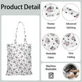 thumbnail image 5 of Highland Cow Floral Tote Bag – Cute Watercolor Cow Print Canvas Bag – Rustic Farmhouse Style Shopping Bag for Cow Lovers & Country Life Fans, 5 of 7