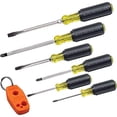 thumbnail image 1 of Juego de Destornilladores Klein Tools 85146 con Imantador / Desimantador para Puntas Magnéticas - 3 Ranurados, 3 Phillips, Agarre Acolchado Antideslizante, 6 Piezas, 1 of 3