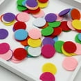 thumbnail image 3 of EOEMY Craft Circle Felt Mixed Colour Round Fabric Pads Accessory Patches 15/20/30/50mm-Multicolor-250Pcs 40mm, 3 of 6