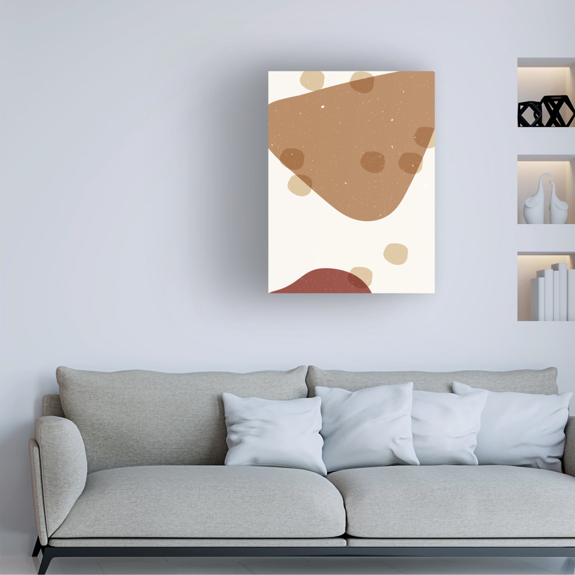 Trademark Fine Art NKTN   Abstract composition 11 Canvas Wall Art
