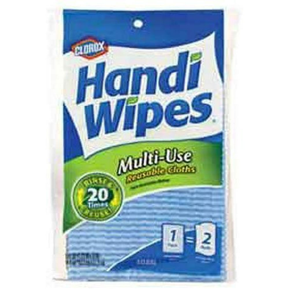 Handi Wipes Reusable Cloths, 6Count Packages (Pack of 15), (Colors May