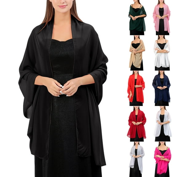 Ukumplol Shawl Wraps for Women Poncho Sweater Women Stole Shawl Silk Scarf Wrap Pashmina for Wedding Evening Party Ceremonies Shawls and Wraps for Evening Dresses Beige One Size