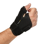 BraceUP Thumb Splint Brace - Spica Splint, CMC  Thumb Support, for Arthritis, Tendonitis, Carpal Tunnel Pain Relief and Thumb Sprain (Black)