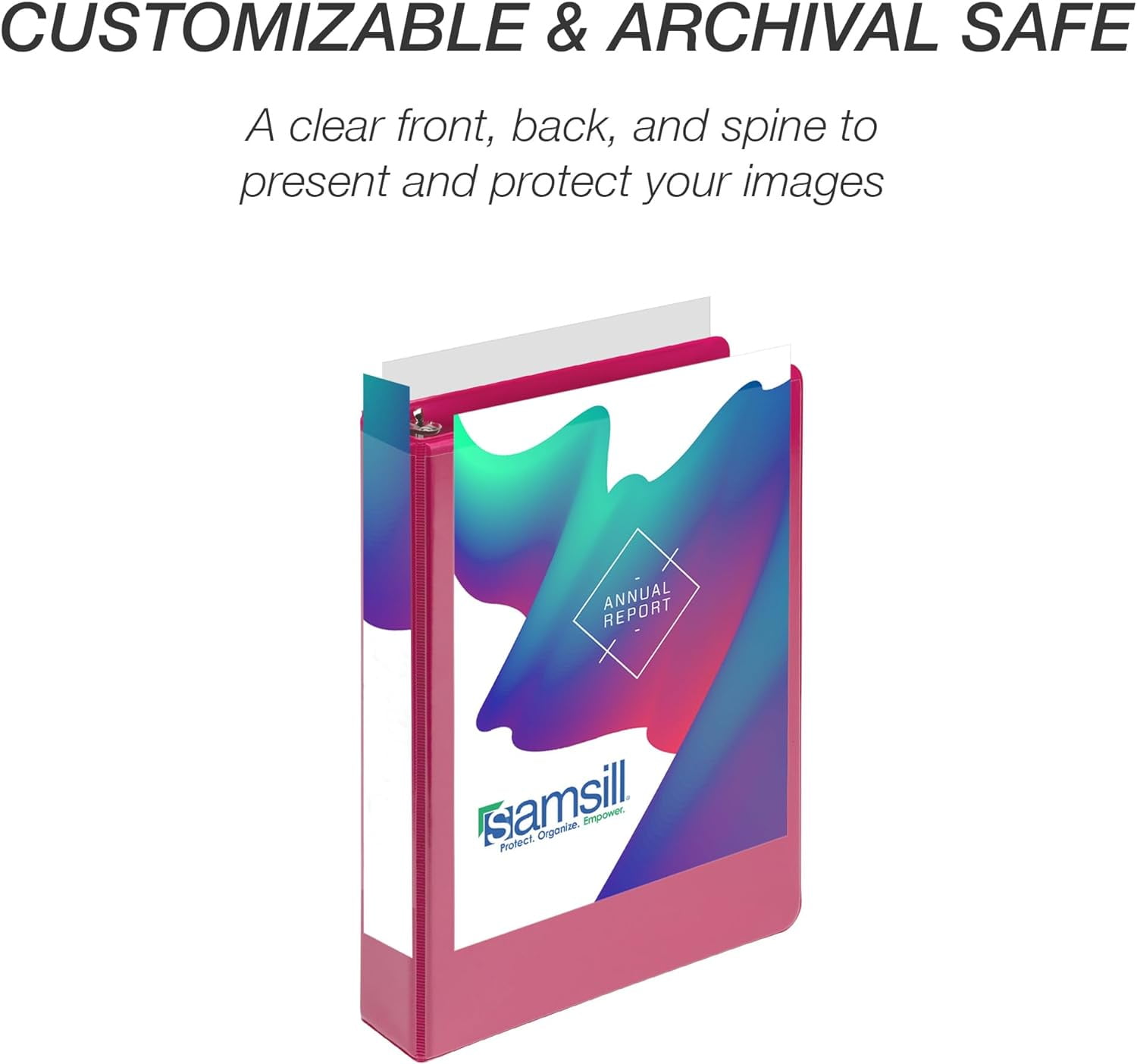 Samsill Economy 1 Inch Mini 3 Ring Binder - - 9.1” x 7.5” Round Ring Binder - Non-Stick Customizable Cover - Assorted Fashion - 6 Pack