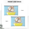 thumbnail image 2 of Cauagu Dog Takes a Bath in the Bathtub for Tyvek Makeup Bag,Reusable Travel Cosmetic Bag Women Organizer Toiletry Bag Birthday,Gifts for Women Girlfriend Mom Teacher 6.5’’*8.9’’, 2 of 7