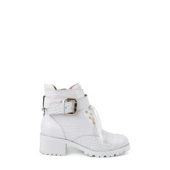 BCBGeneration Women's Nubi Lug Sole Combat Bootie Women's Shoes