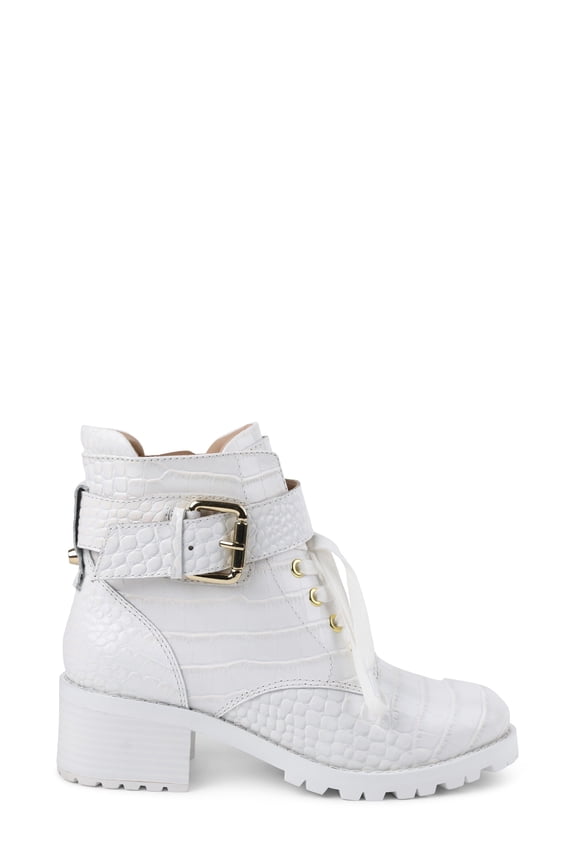 BCBGeneration Women's Nubi Lug Sole Combat Bootie Women's Shoes
