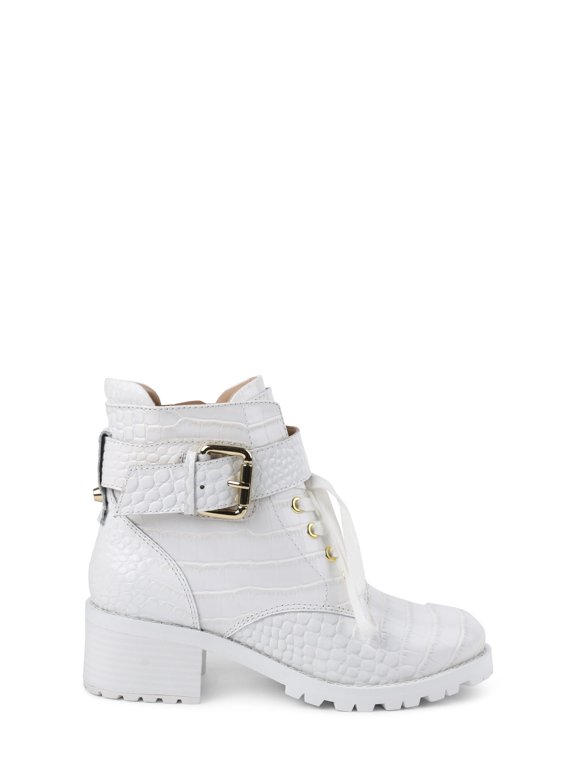 BCBGeneration Women's Nubi Lug Sole Combat Bootie Women's Shoes