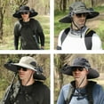 thumbnail image 2 of MGEZCOO Outdoor Wide Brim Sun Hat with Solar Fan, Solar & USB Charging,Outdoor Fishing Hat,Hat with Fan,Solar Fan Hat Upf50+, 2 of 7