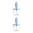 thumbnail image 1 of sweethay Cepillo de dientes portátil para bebé, doméstico, Hotel, viaje, dientes infantiles, cepillo de silicona en forma de U, artículos de Azul Pequeño 2Conjunto, 1 of 6