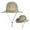 Khaki, variant on Unisex UPF 50+ Wide Brim Sun Hat for Men Women Breathable Mesh Safari Boonie Hat UV Protection Fishing Cap with Adjustable Chin Strap Outdoor Mountaineering Everyday Casual Apparel