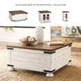 thumbnail image 5 of Signature Design by Ashley Casual Wystfield Coffee Table  White/Brown, 5 of 7