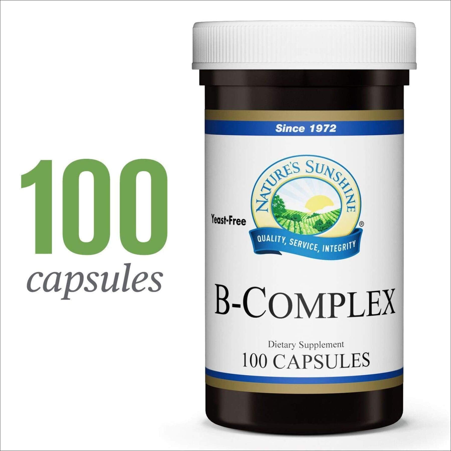 Nature's Sunshine Vitamin B-Complex, 100 Capsules | B Complex Vitamins ...