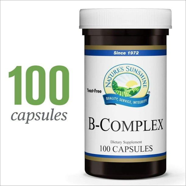 Nature's Sunshine Vitamin 100 Capsules B Complex Vitamins