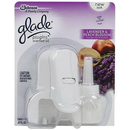 ... Glade Plug In Refill Lavender & Peach Blossom Starter Kit 0 67 Fl Oz