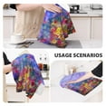 thumbnail image 3 of Sikiie Colorful Purple Cosmos Flower Waffle Weave Kitchen Dish Cloth,Super Absorbent Kitchen Dish Towels 16*26 Inches for Dish Rags Washing Dishes, Drying Dishes, 3 of 7