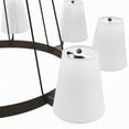 thumbnail image 5 of Modway Surround 8-Light Metal and Fabric Chandelier in White/Bronze, 5 of 7