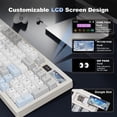 thumbnail image 3 of Teclado mecánico inalámbrico para juegos YUNZII IF99 con LCD BT/2.4G, 3 of 9