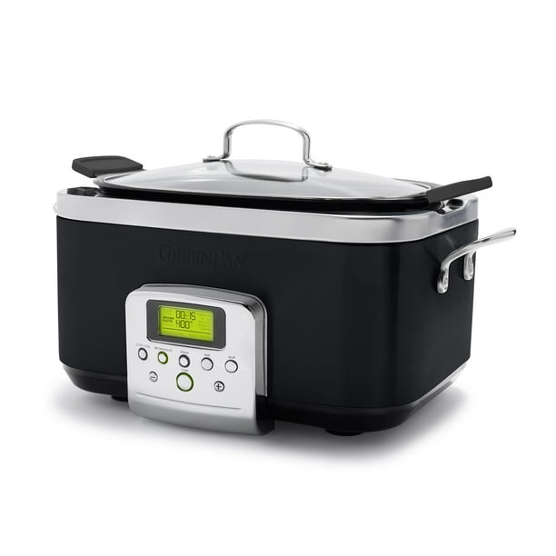 Olla de cocción lenta eléctrica GreenPan Elite 8 en 1 6L negra