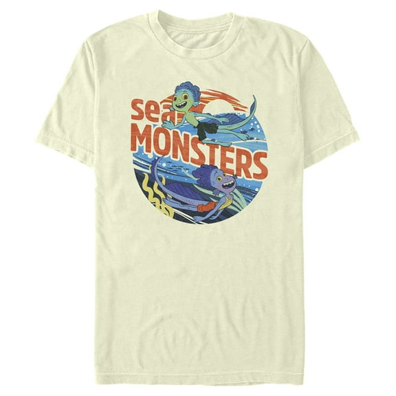 Men's Luca Sea Monsters  Graphic Tee Beige 3X Large