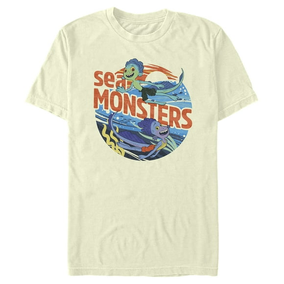 Men's Luca Sea Monsters  T-Shirt - Beige - X Large