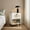 White, variant on Demi Bonn Boho Rattan Nightstand, Drawer & Open Shelf, Thickened Board & Non-Slip Pads, Brown