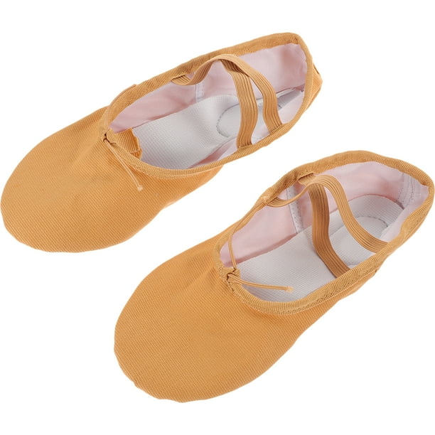 1 par de zapatos de ballet de suela suave a la moda, zapatos de práctica de baile de ballet, zapatos de ballet de yoga para niñas y mujeres