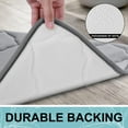 thumbnail image 5 of Buganda Memory Foam Bathroom Rugs, Ultra Soft and Absorbent Bath Mat, Thick Bath Rug for Bathroom Floor, 24x16, Grey, 5 of 9