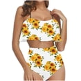thumbnail image 2 of Pisexur Tankini Swimsuits for Women Tummy Control Two Piece Bathing Suits Ruffled Flounce Tankini Top with High Waisted Bottom Bikini Set, 2 of 6
