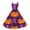 Purple, variant on Halloween Tea Party Dresses for Women Crewneck Cocktail Dress Pumpkin Ghost Witch Graphic Fashion 50's Dress Halloween Sleeveless Lightweight Dark Green Clothes Dark Green S