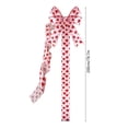 thumbnail image 3 of Kchsji Valentine's Day Door Bow Decoration 78.7" Romantic Hanging Ornament for Front Door Indoor Spaces, Heart Pattern Holiday Decor for Anniversary Proposal Party, Seasonal Celebration Accent, 3 of 6
