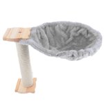 FESTFENDS 1Set Lit suspendu pour hamacs de chat gris doux confortable Lint Cat Tree Accessory