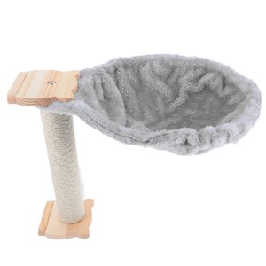 FESTFENDS 1Set Lit suspendu pour hamacs de chat gris doux confortable Lint Cat Tree Accessory