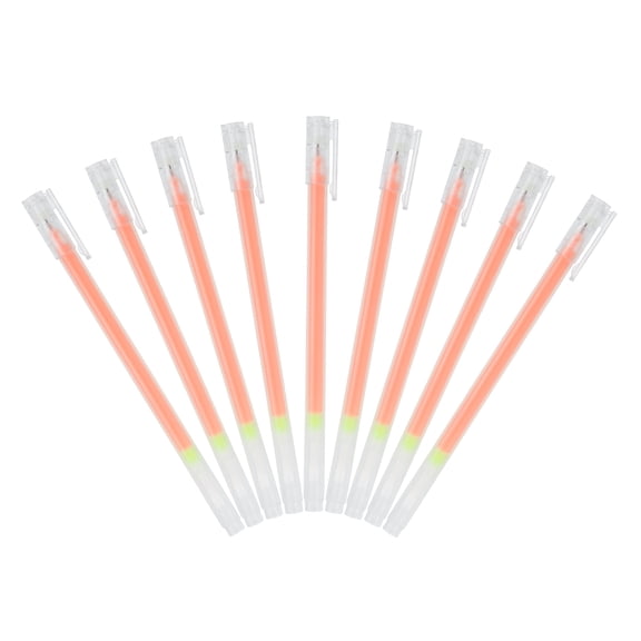 Uxcell 9Pcs Metallic Vibrant Sparkle Gel Pens Drawing Pens with Fine Point 1mm for Adult Drawing Doodling Journaling Art Supplies and DIY Crafts Orange