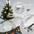 thumbnail image 2 of Cixusio 12/16/20-Inch Disco Ball/USB Powered Disco Ball,– Large Mirror Ball Hanging Party Disco Ball Decor for Christmas, Weddings, Events, and Dance Parties,Silver-12 in, 2 of 16