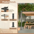 thumbnail image 5 of Historyli Go5H 10'x10'/10'x13' Aluminum Patio Pergola, With telescopic Pergola Canopy, Backyard Shade Shelter,For Porch, Garden, Grill Gazebo, Patio Leisure Area, 5 of 9